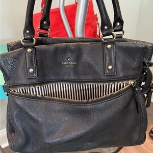 Kate Spade Black Purse with Gold Accents